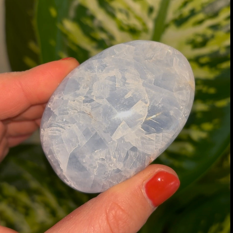 Blauwe Calciet handsteen