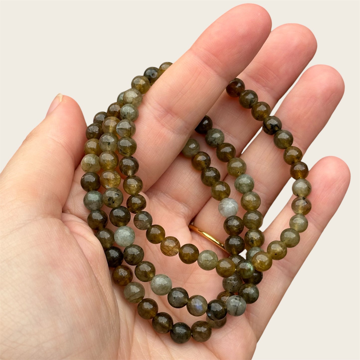 Labradoriet kogelarmband 6mm