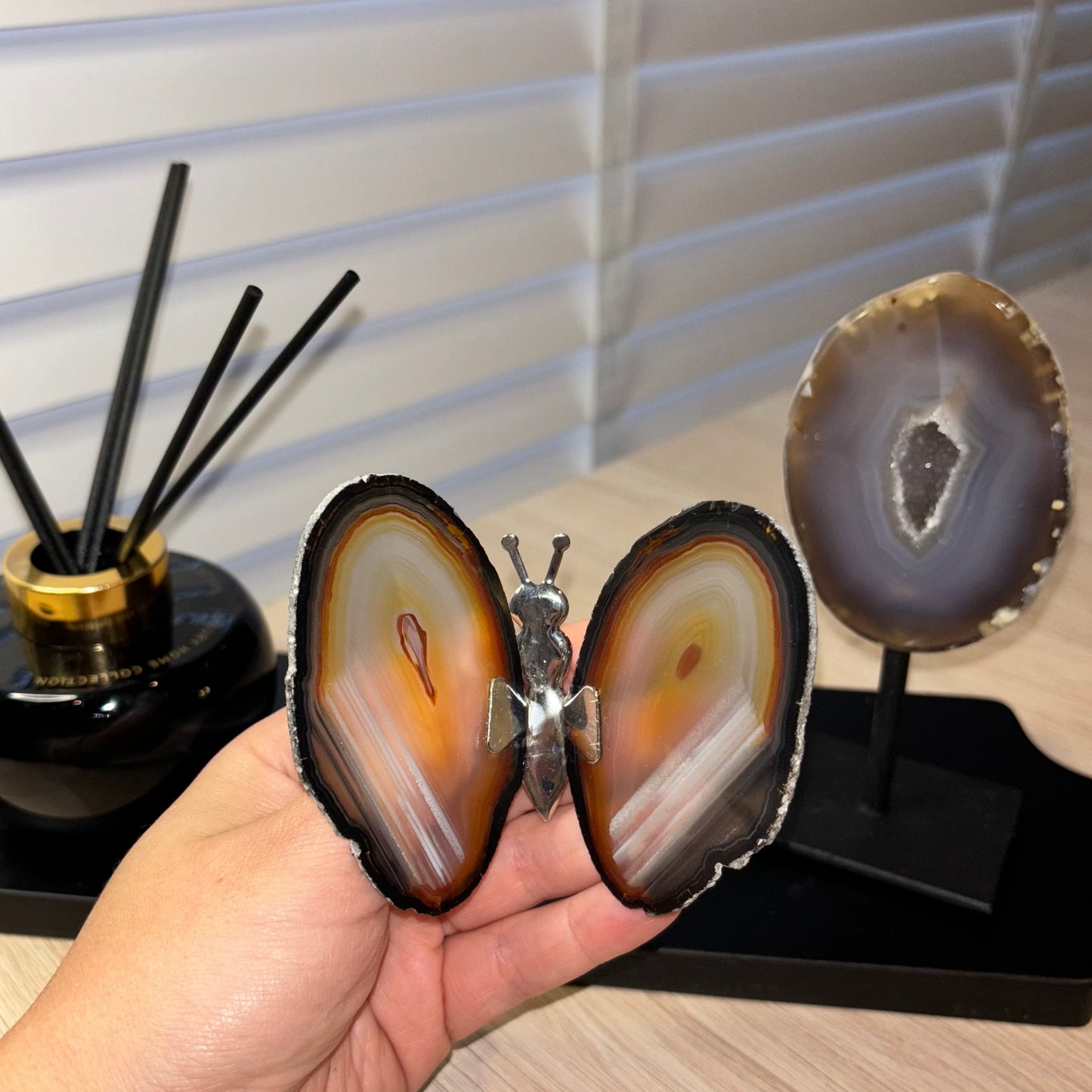 Agaat vlinder middel #121