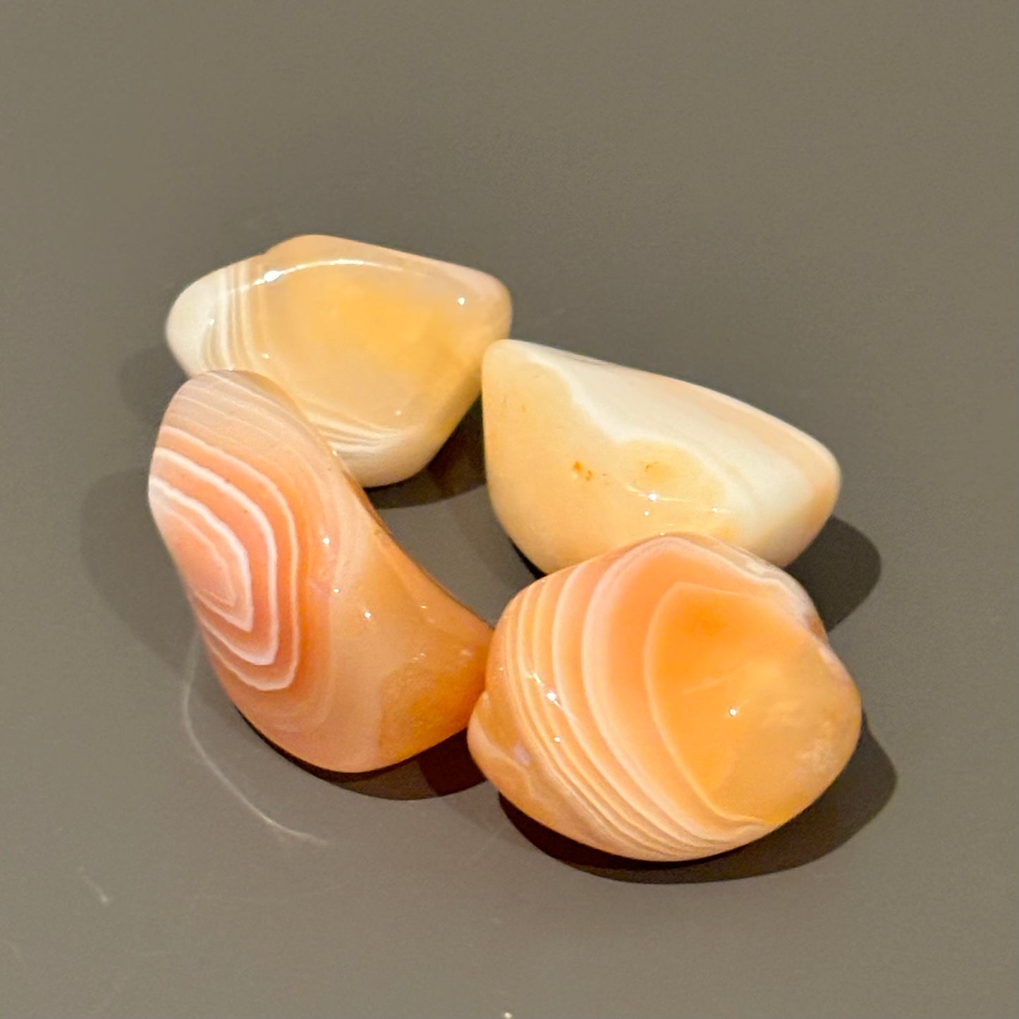 Oranje/roze chalcedoon