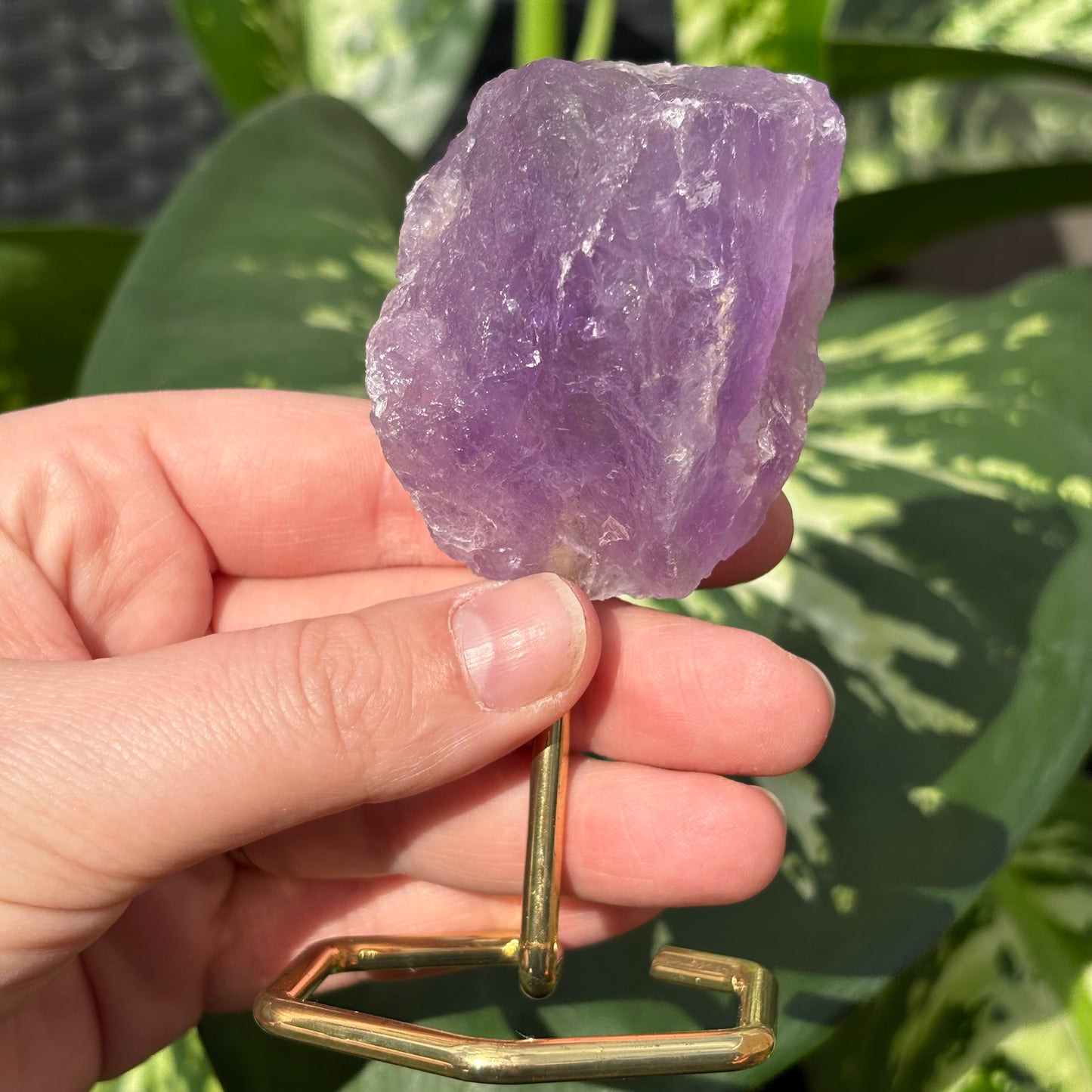 Amethist mini op goude standaard