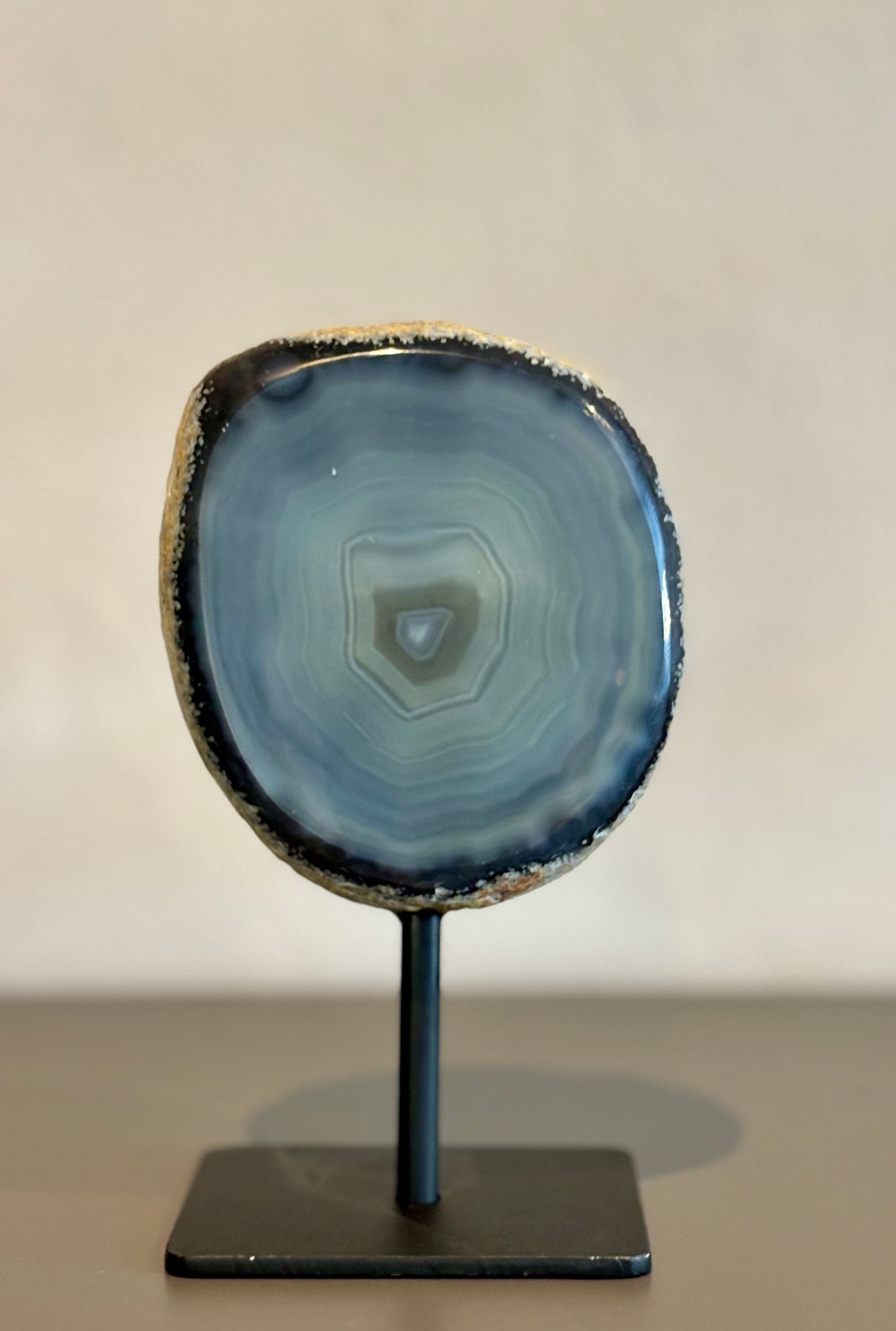 Blauwe Agaat op Standaard #21