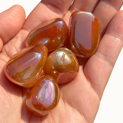 Rozenkwarts met Angel Aura Coating Steen