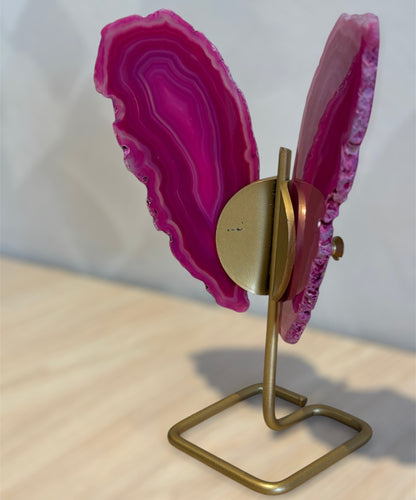Agaat Vlinder Roze